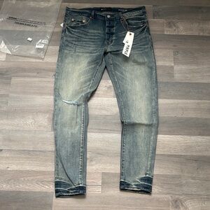 Earl Jeans Men's Distressed Blue Skinny Jeans